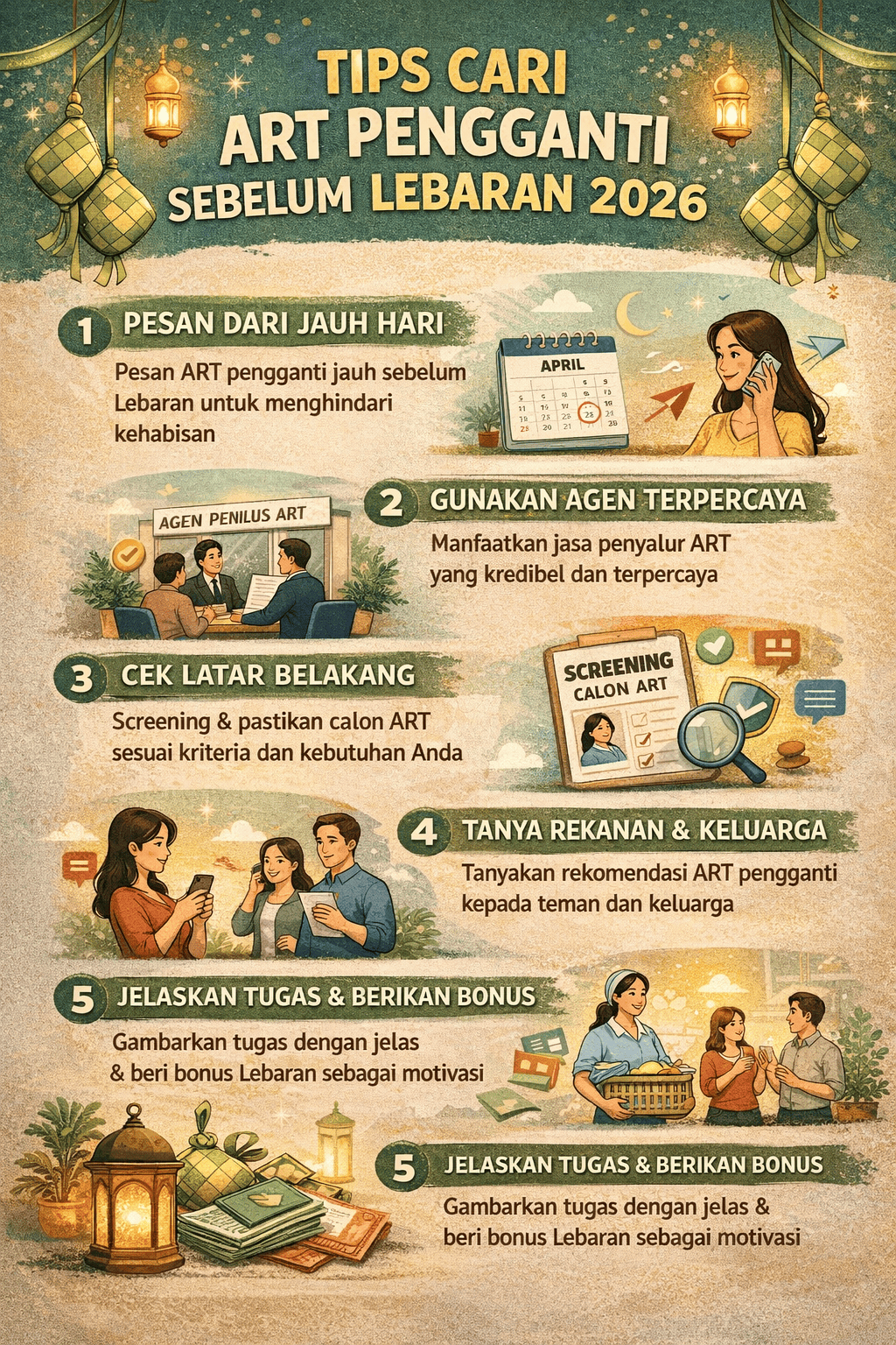 Tips Cari ART Pengganti Sebelum Lebaran 2026