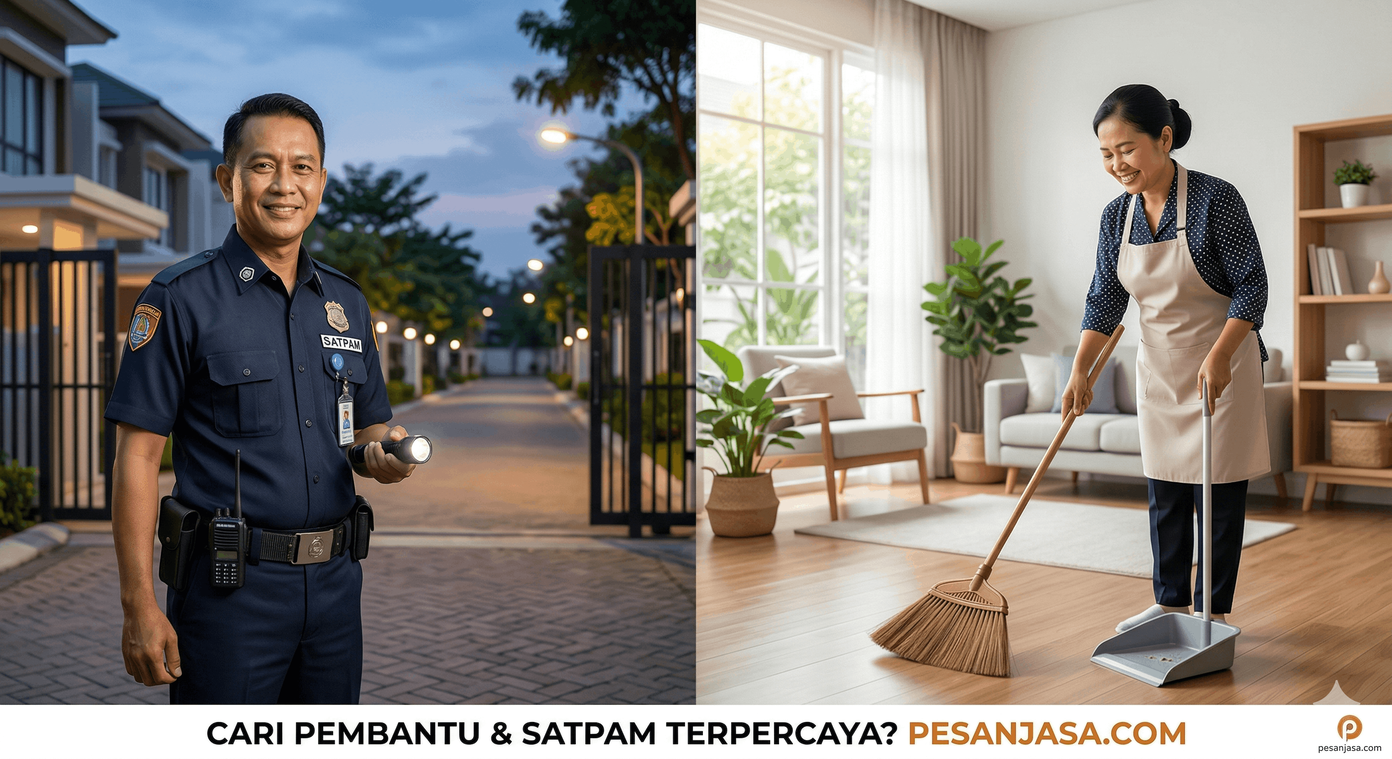 Cari Pembantu & Satpam Profesional di Pesanjasa.com